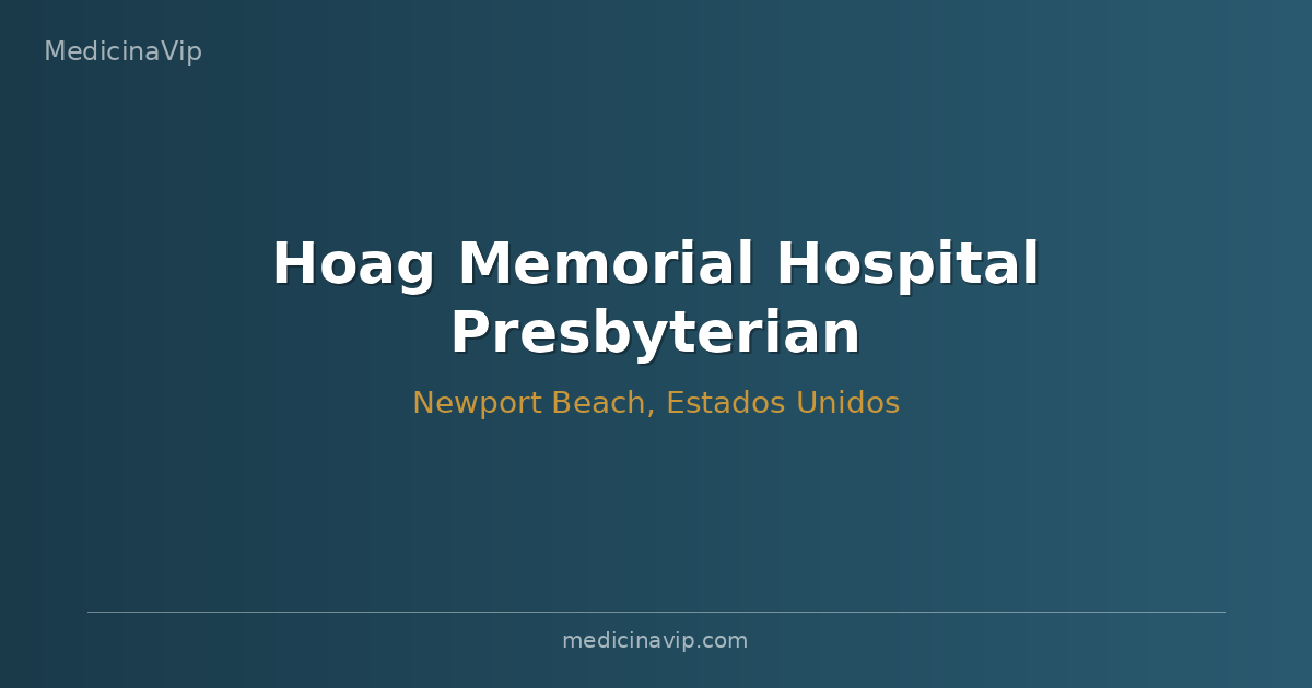 Hoag Memorial Hospital Presbyterian