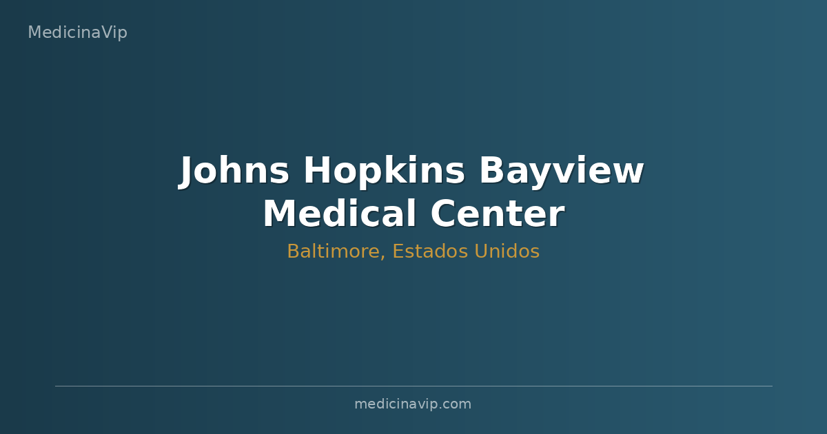 Johns Hopkins Bayview Medical Center