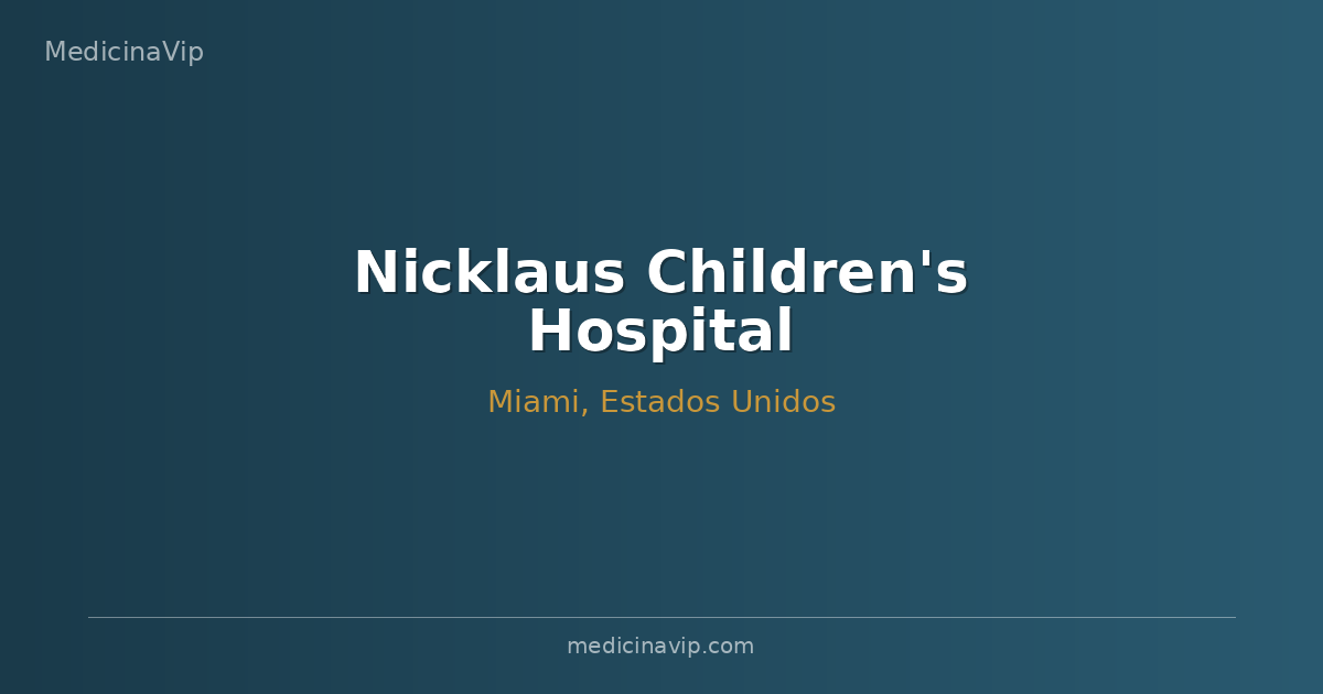 Nicklaus Children's Hospital