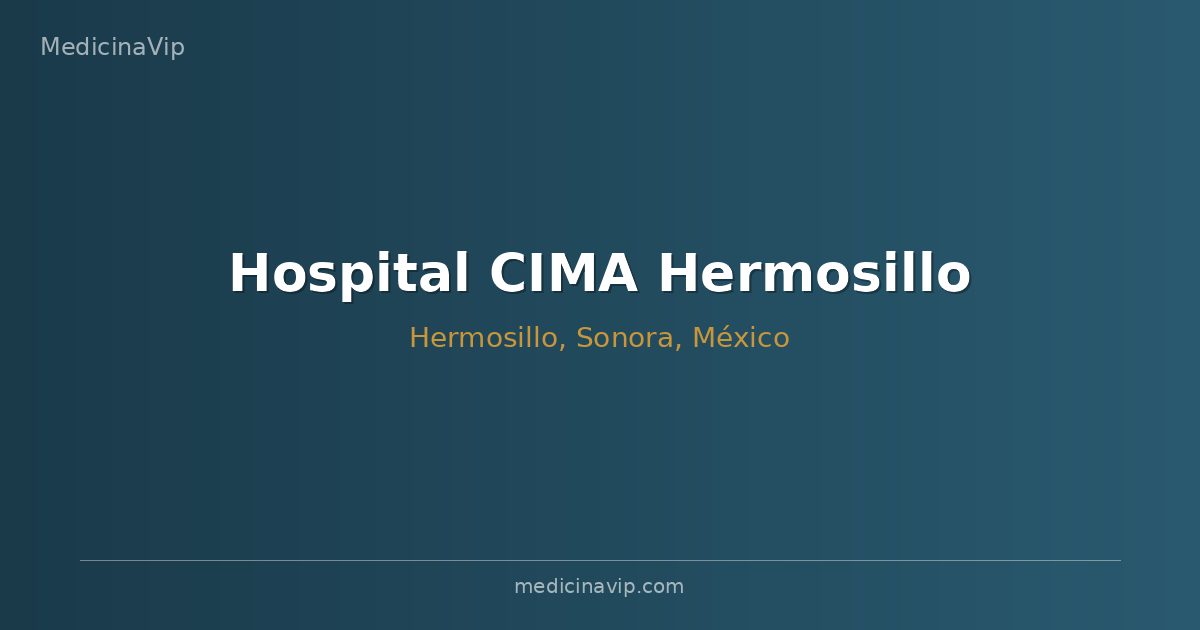 Hospital CIMA Hermosillo