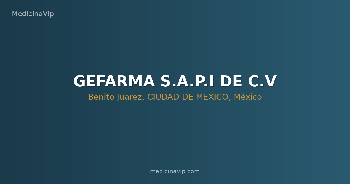 GEFARMA S.A.P.I DE C.V