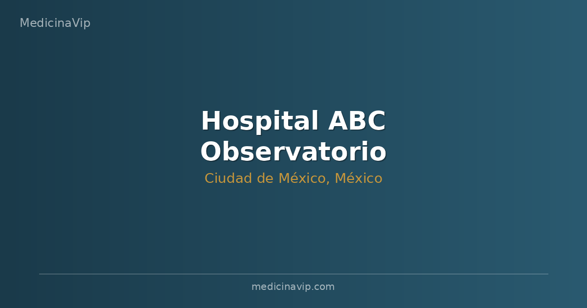 Hospital ABC Observatorio