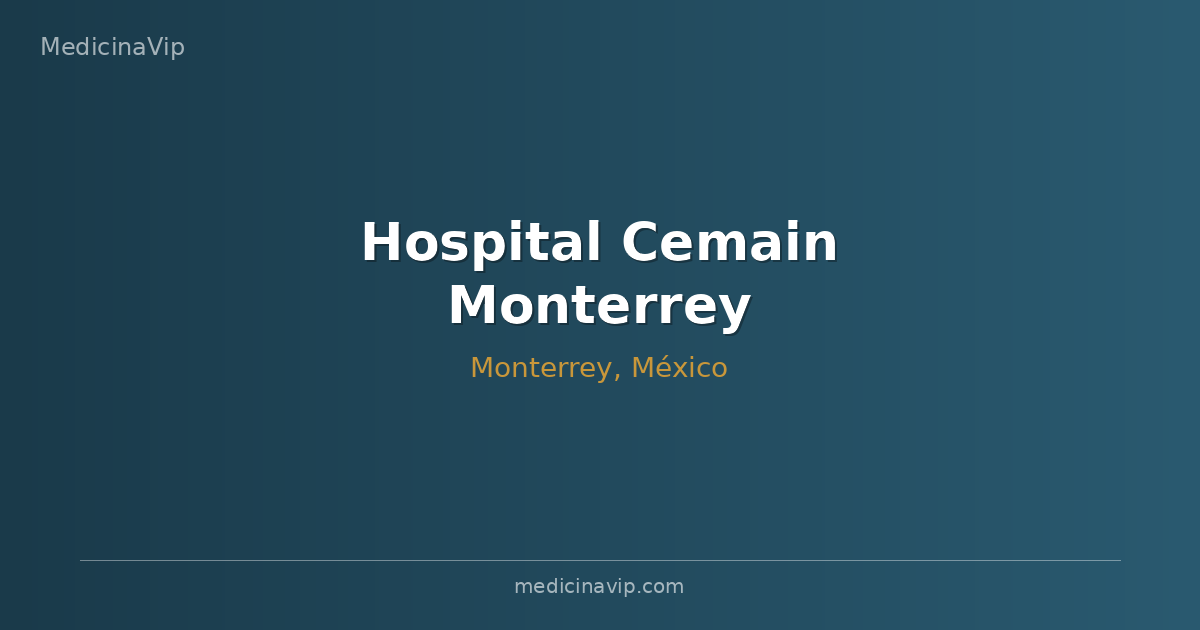 Hospital Cemain Monterrey
