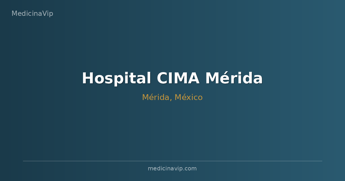 Hospital CIMA Mérida