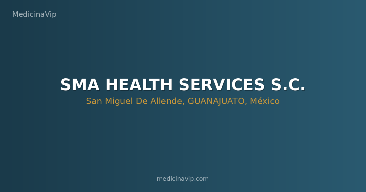 SMA HEALTH SERVICES S.C.