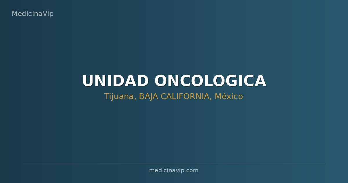 UNIDAD ONCOLOGICA