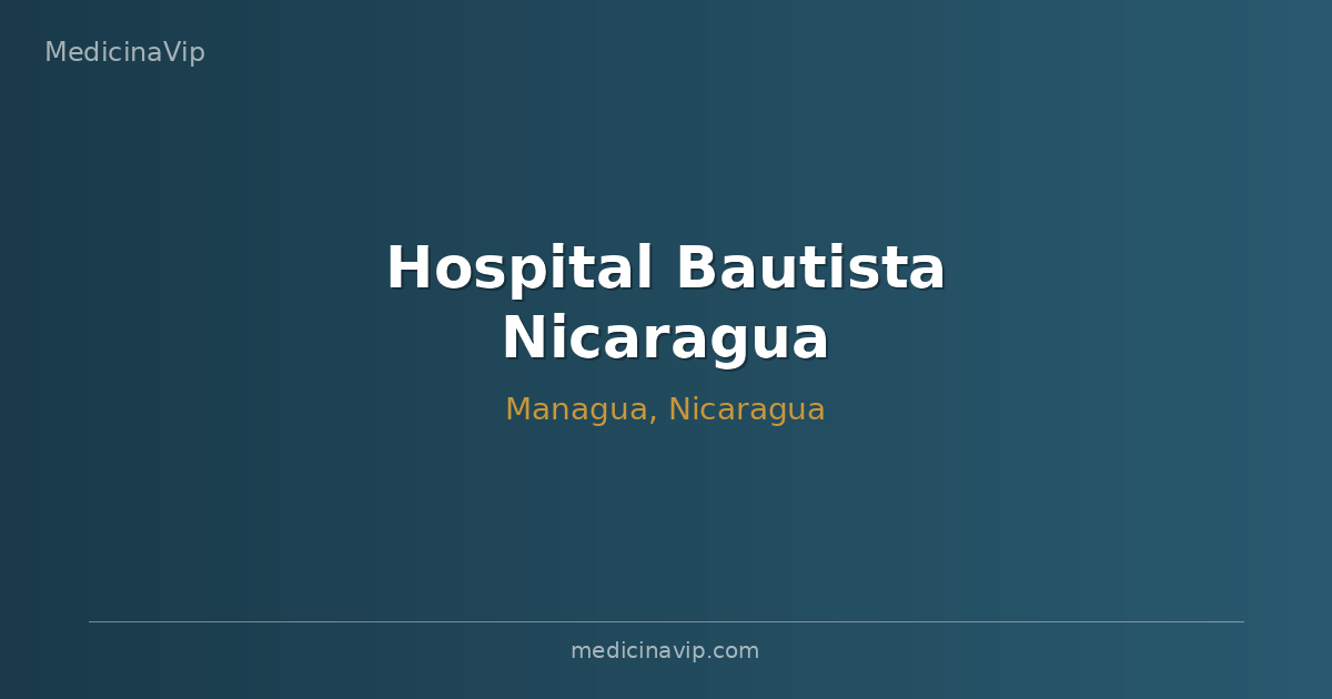 Hospital Bautista Nicaragua