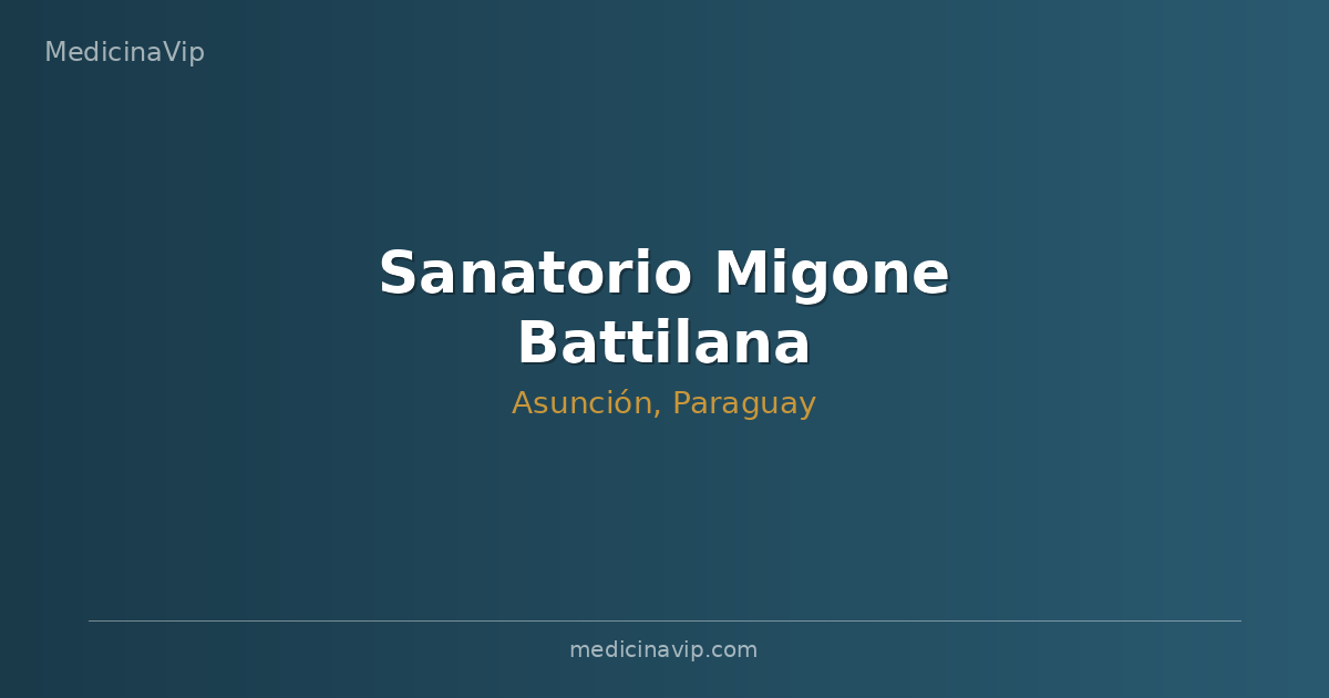 Sanatorio Migone Battilana