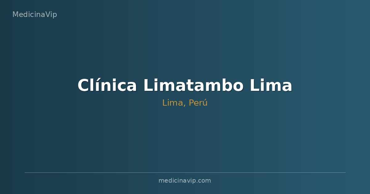 Clínica Limatambo Lima