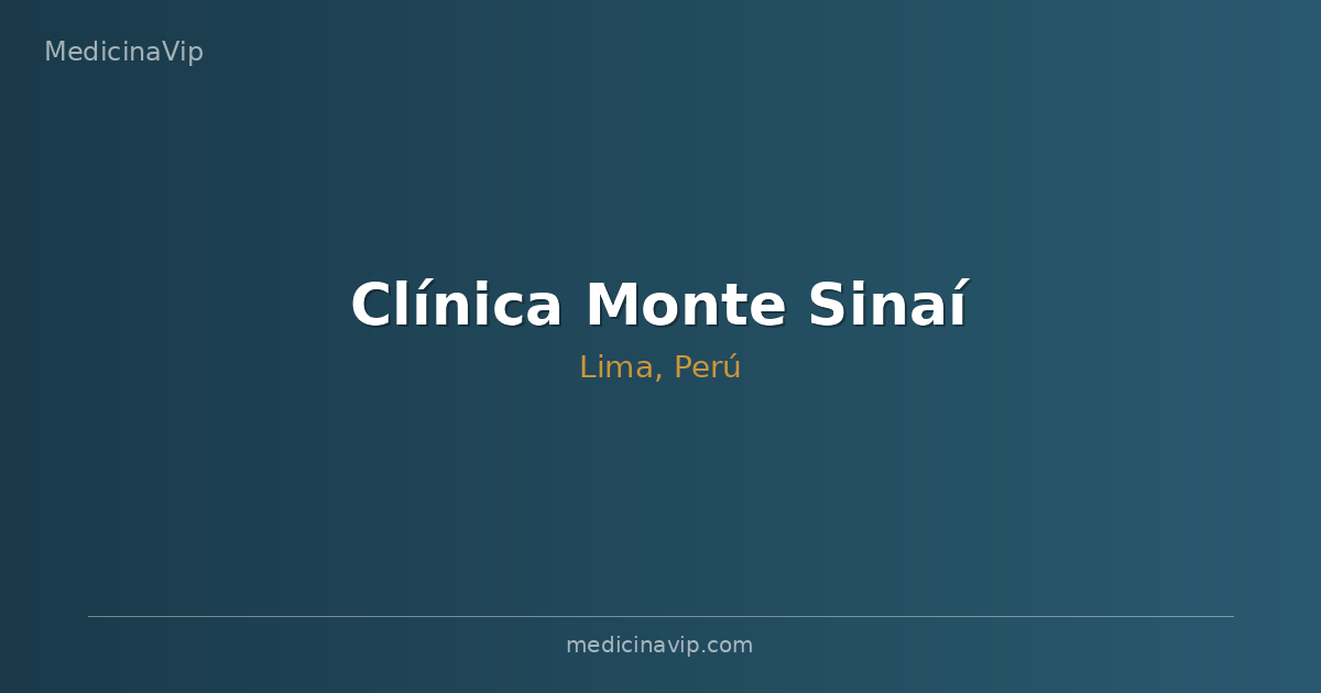 Clínica Monte Sinaí