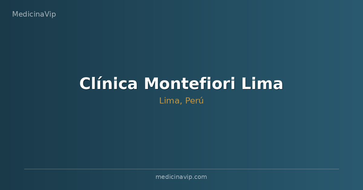 Clínica Montefiori Lima