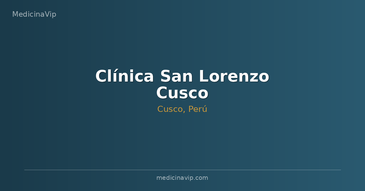 Clínica San Lorenzo Cusco