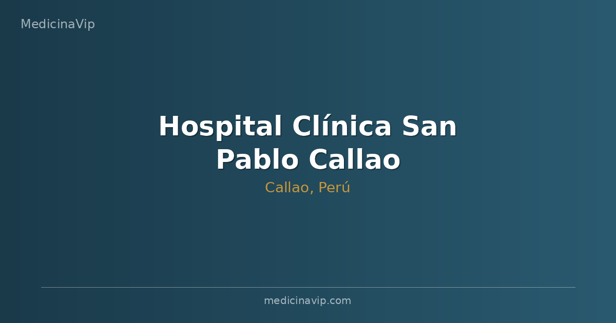 Hospital Clínica San Pablo Callao
