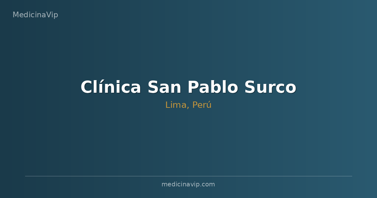 Clínica San Pablo Surco