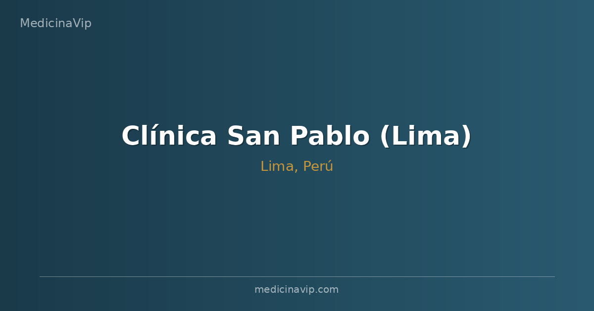 Clínica San Pablo (Lima)