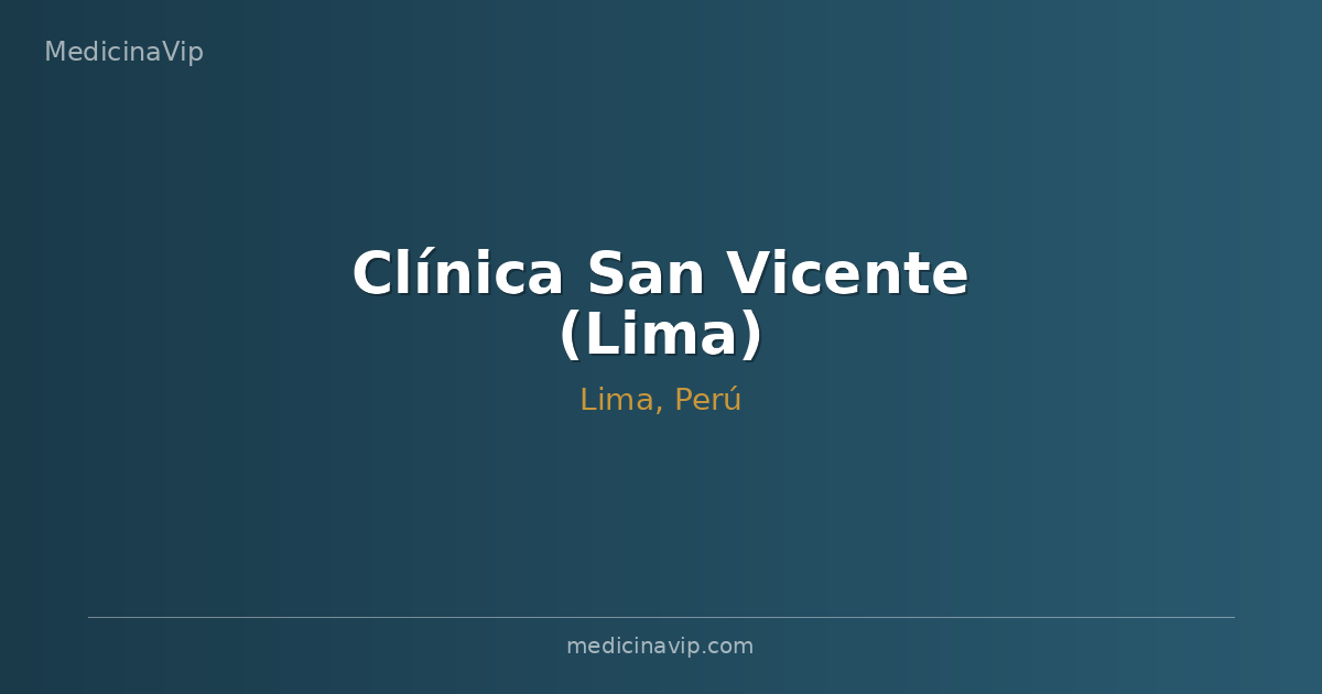 Clínica San Vicente (Lima)
