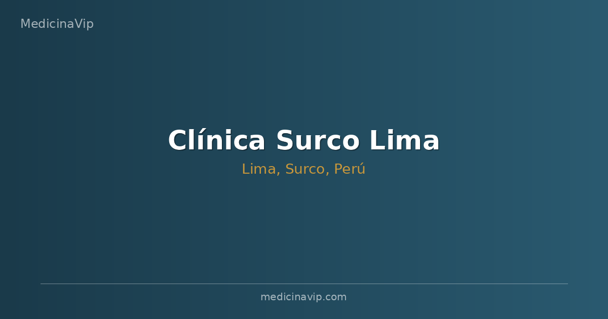 Clínica Surco Lima