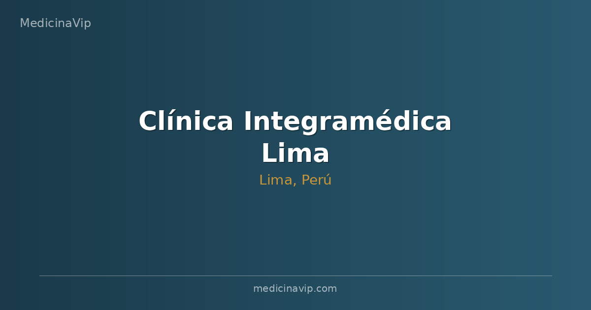 Clínica Integramédica Lima