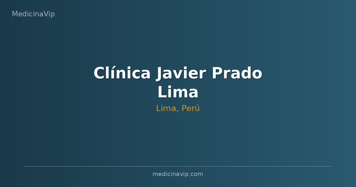 Clínica Javier Prado Lima