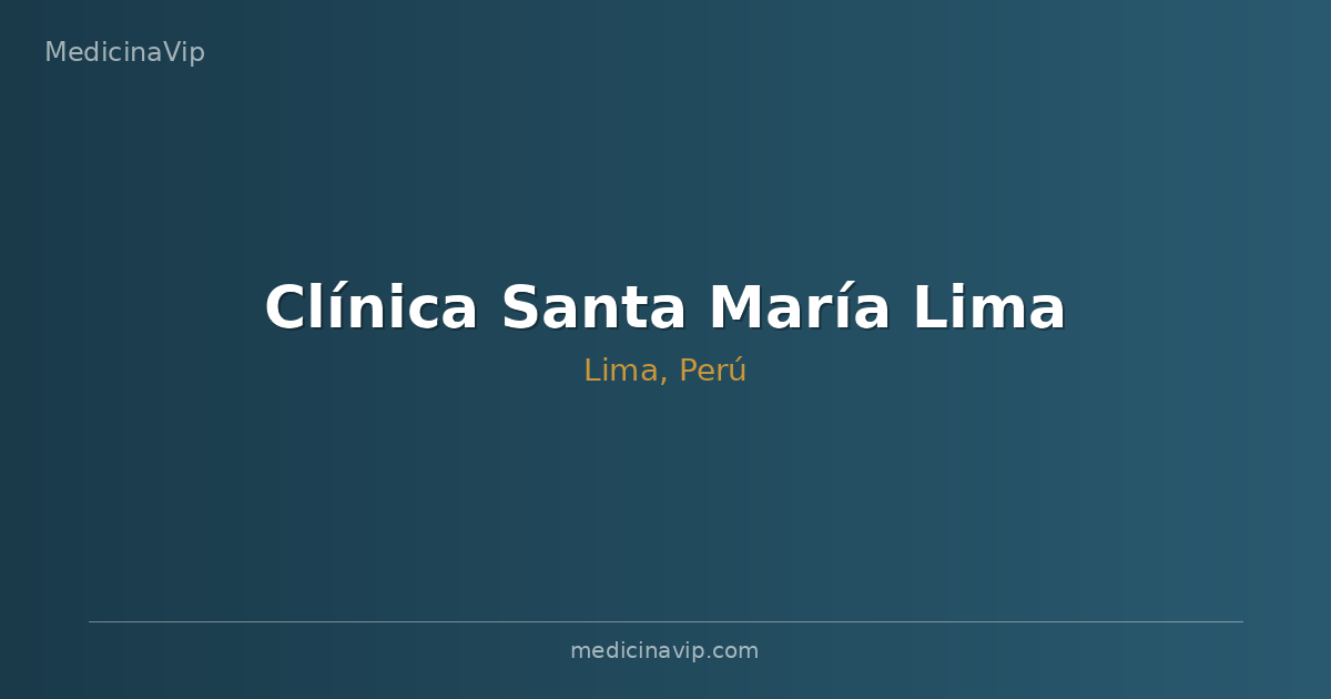 Clínica Santa María Lima