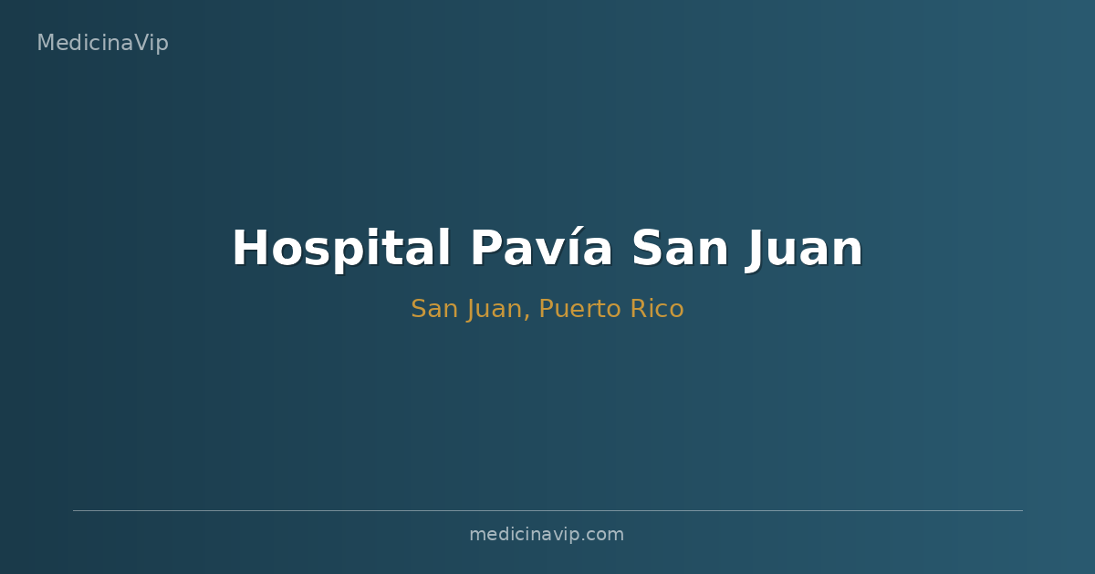 Hospital Pavía San Juan