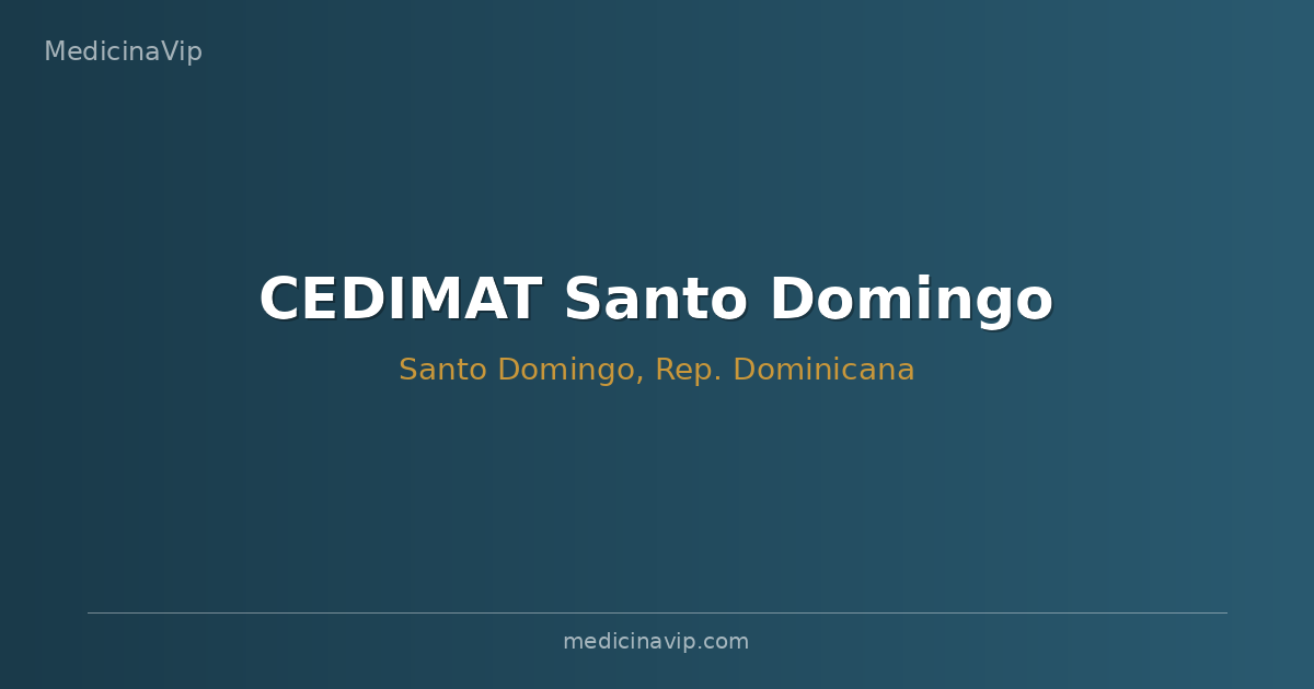 CEDIMAT Santo Domingo