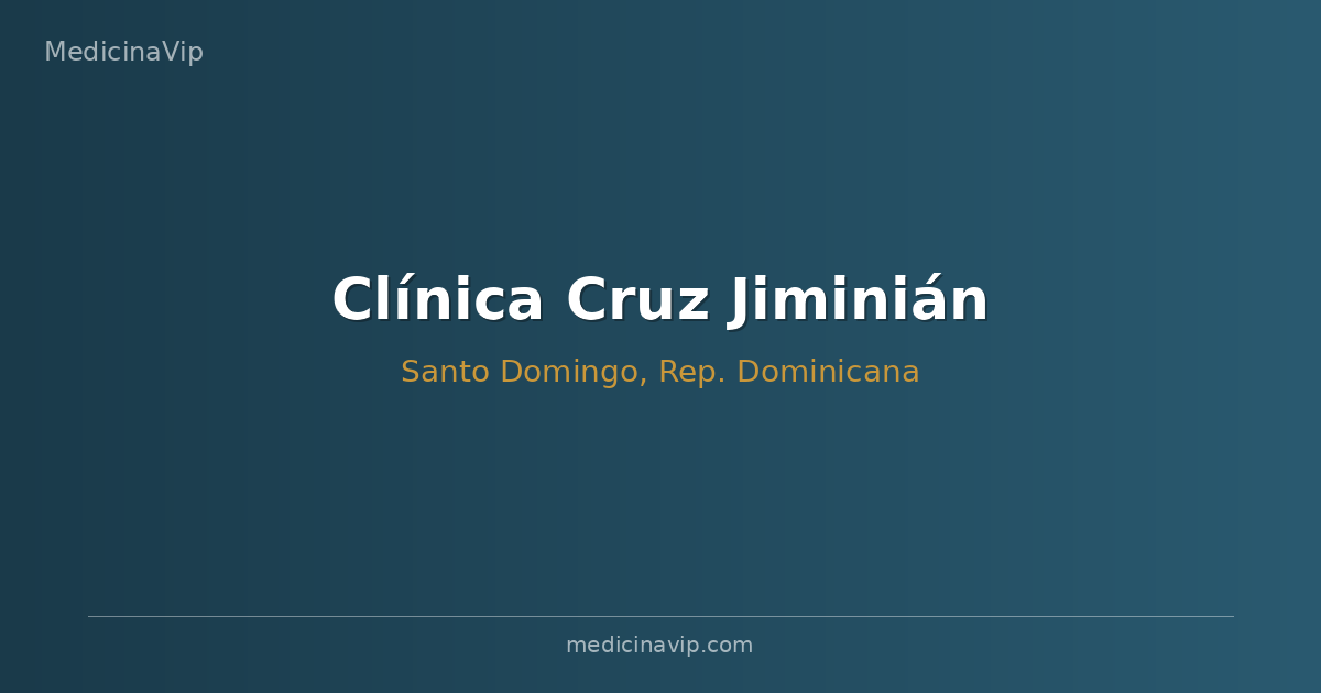Clínica Cruz Jiminián