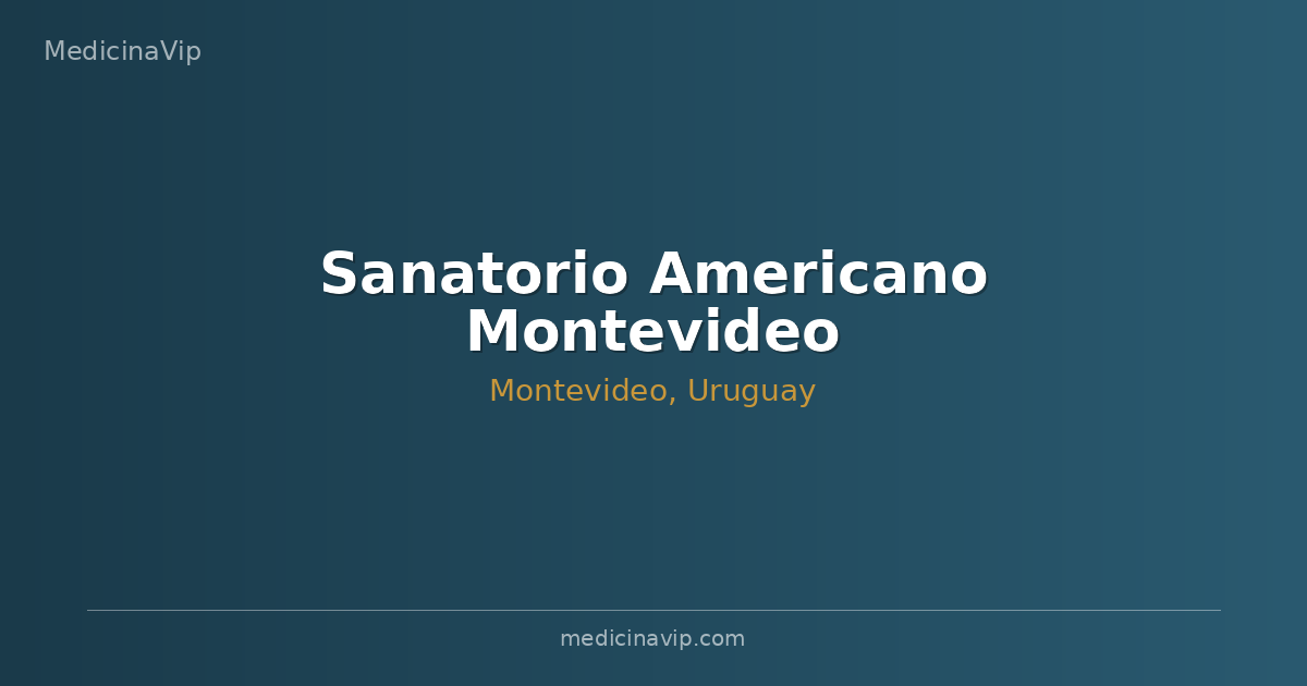 Sanatorio Americano Montevideo